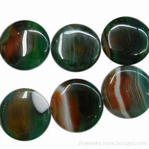 Agate coin/button beads, 100% naturally gemstone, different size (2-100mm) shape, style can be made